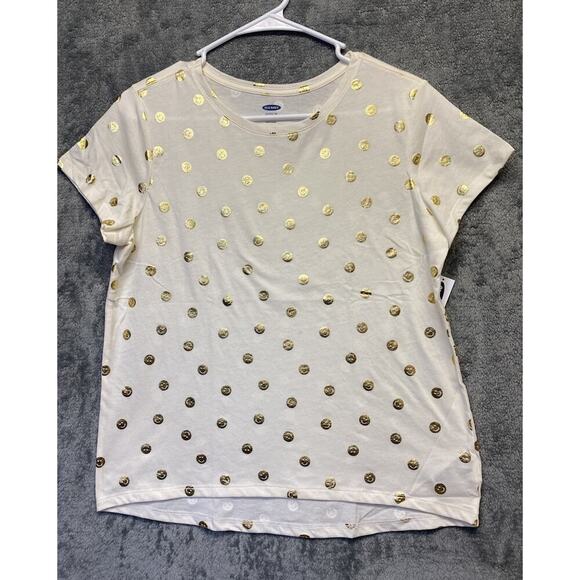 Old Navy Girls Plus Softest Smiley Face Tee XXL 18 NWT - Picture 1 of 6